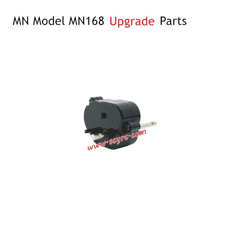 MN Model MN168 RC Car Upgrade Parts Metal Middle Gear Box Assembly Black