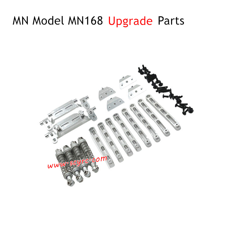 MN Model MN168 RC Car Upgrade Parts Alloy Assembly Silver