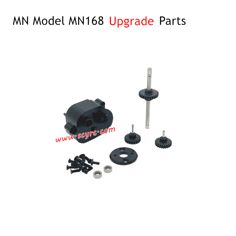 MN Model MN168 RC Truck Upgrade Parts Intermediate Gearbox Black