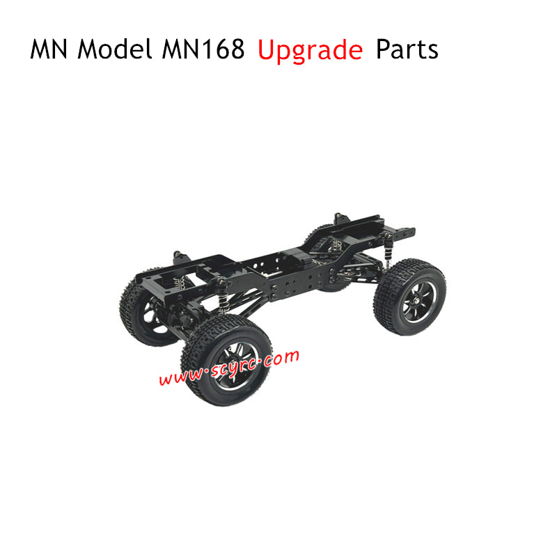 MN Model MN168 RC Truck Upgrade Parts Metal Body Kit Black