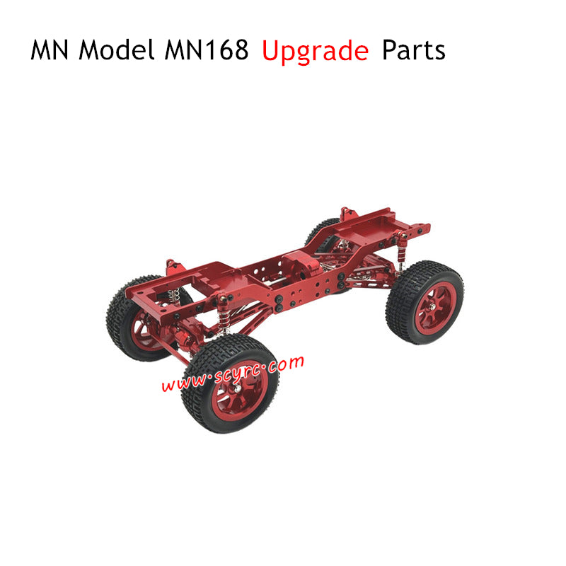 MN Model MN168 RC Truck Upgrade Parts Metal Body Kit Red