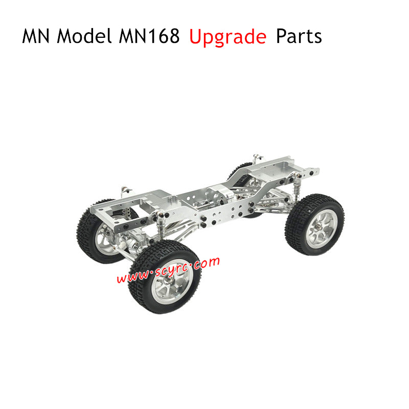 MN Model MN168 RC Truck Upgrade Parts Metal Body Kit Silver