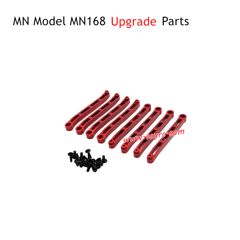 MN Model MN168 RC Truck Upgrade Parts Metal Chassis Fixing Rod Red