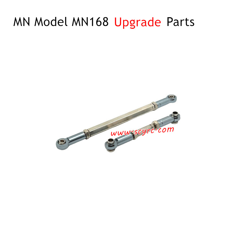 MN Model MN168 RC Truck Upgrade Parts Metal Front Axle Steering Rod Gray