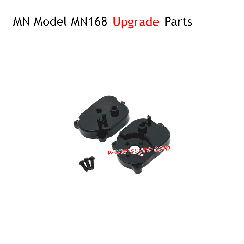 MN Model MN168 RC Truck Upgrade Parts Metal Gearbox Cover Black