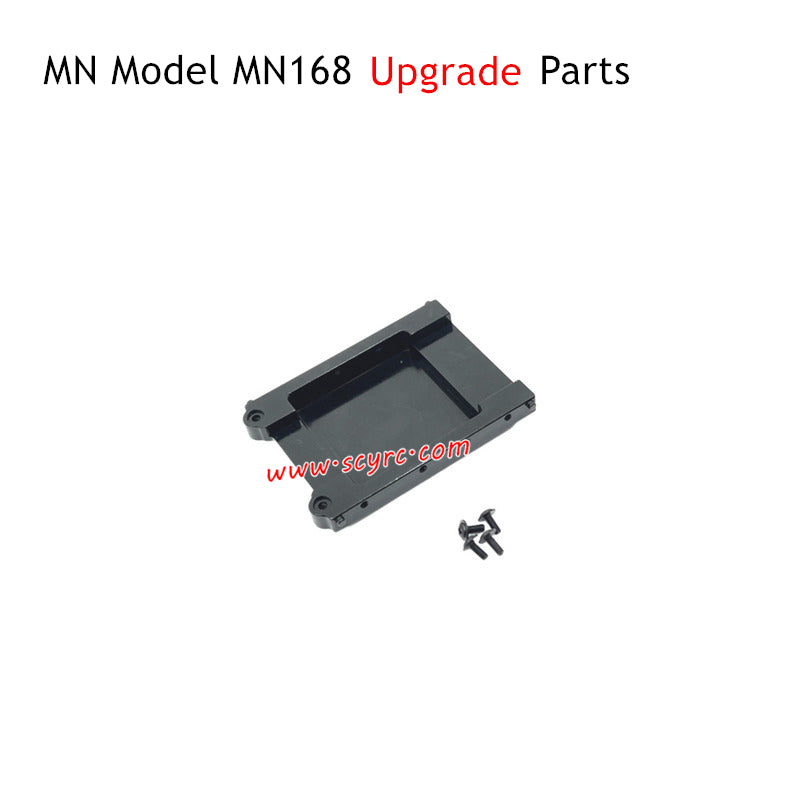 MN Model MN168 RC Truck Upgrade Parts Metal Rear Tail Plate Black