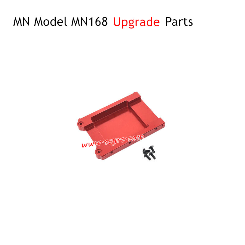 MN Model MN168 RC Truck Upgrade Parts Metal Rear Tail Plate Red