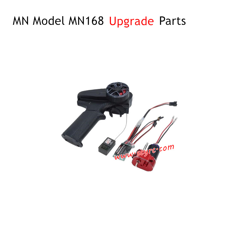 MN Model MN168 Upgrade Parts X6PM X6F Brushed ESC and 370 Motor Kit Black