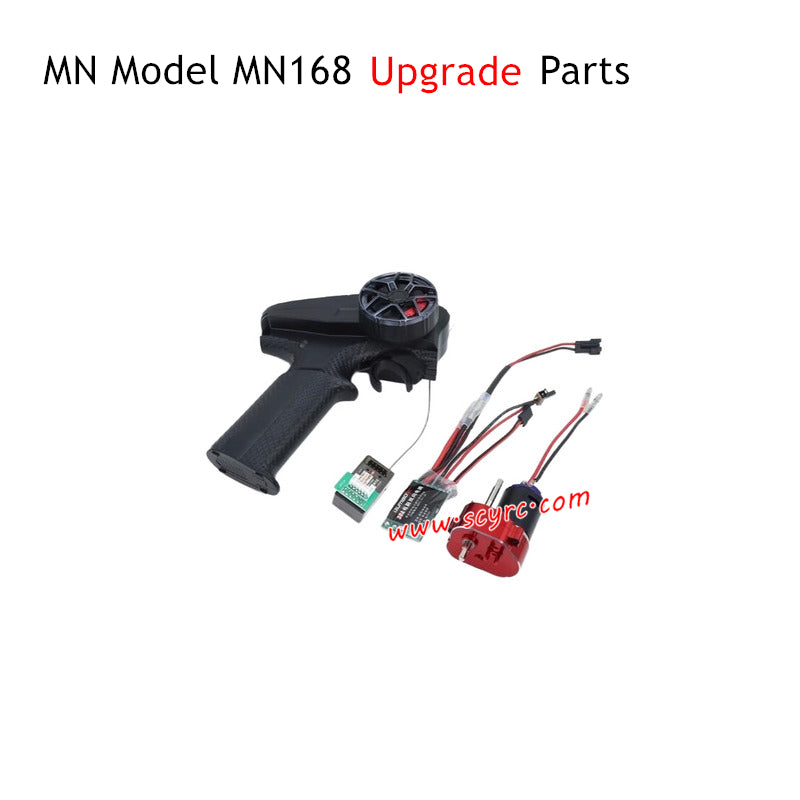 MN Model MN168 Upgrade Parts X6PM X6F Brushed ESC and 370 Motor Kit Black LED 