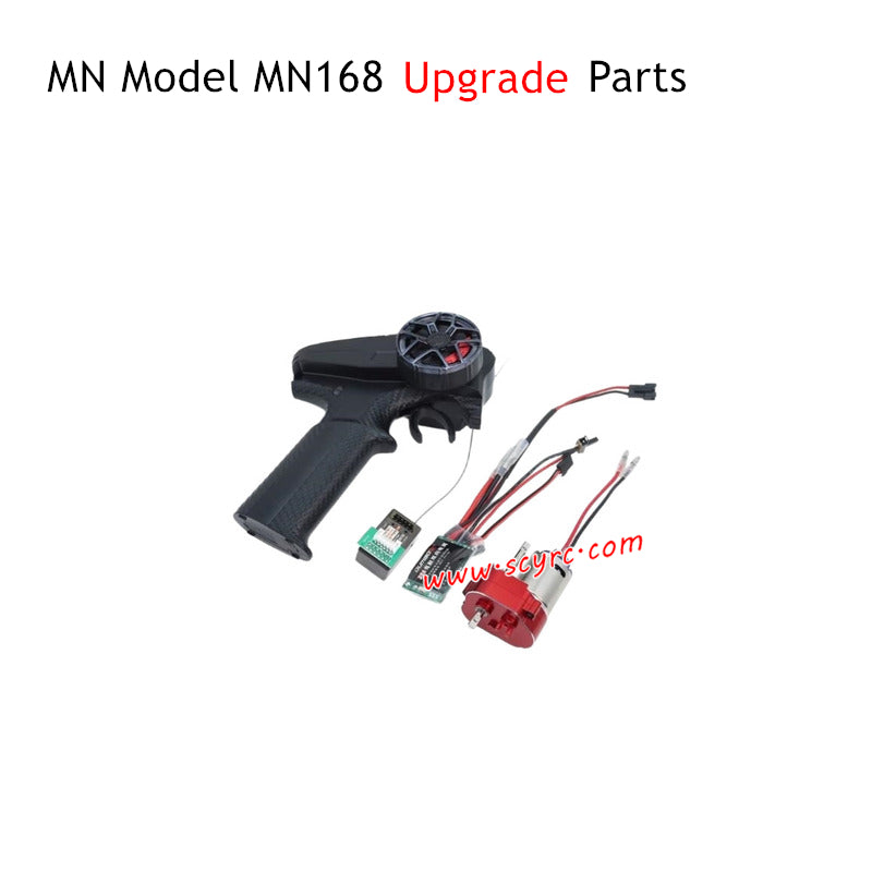 MN Model MN168 Upgrade Parts X6PM X6F Brushed ESC and 370 Motor Kit White LED