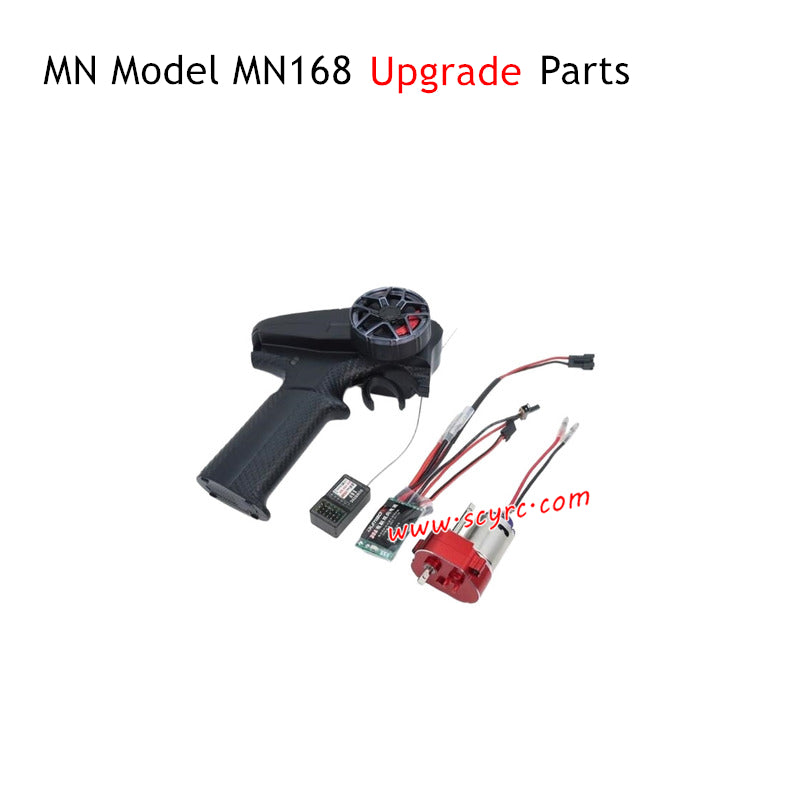MN Model MN168 Upgrade Parts X6PM X6F Brushed ESC and 370 Motor Kit Silver