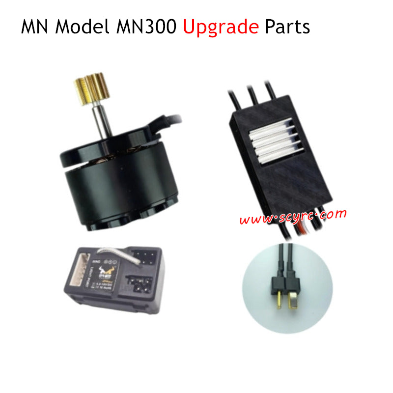 MN Model MN300 RC Car Upgrade Parts Motor ESC Receiver T plug