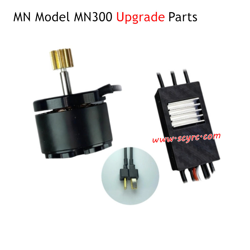 MN Model MN300 RC Car Upgrade Parts Motor ESC T plug