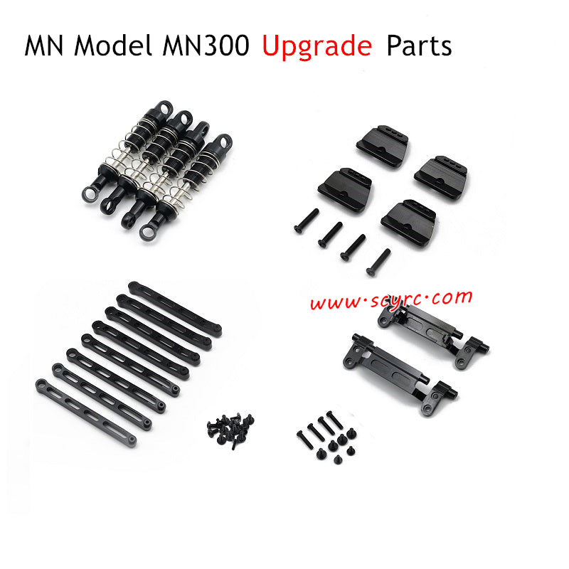 MN Model MN300 RC Car Upgrade Parts Shock Absorber Kit Black