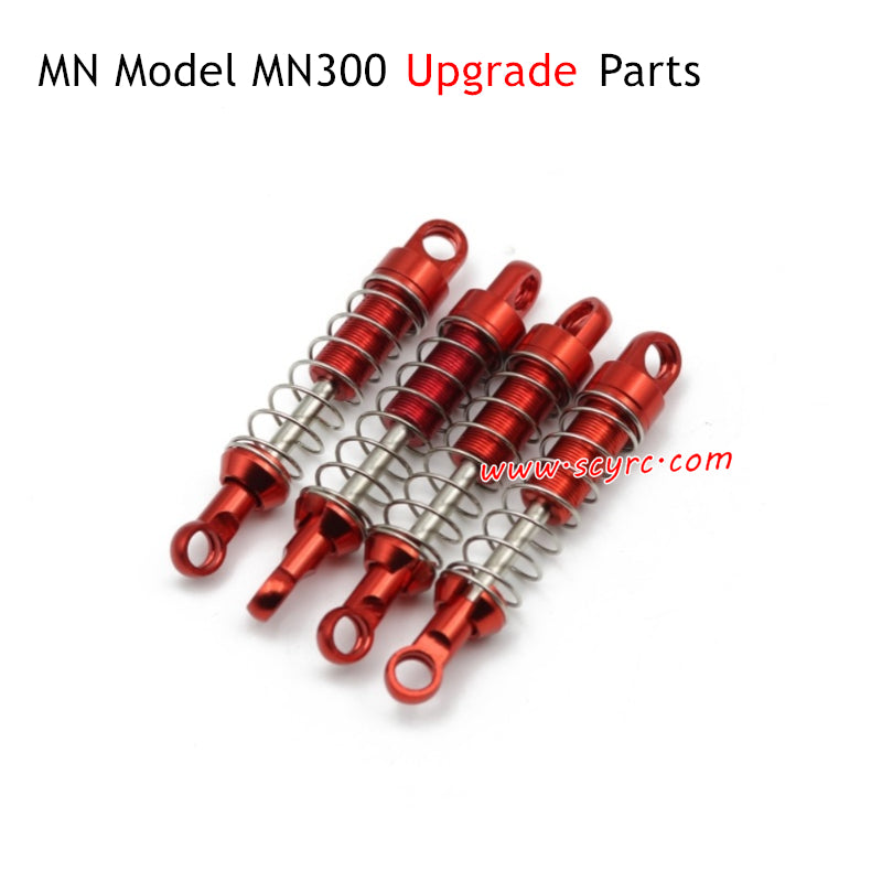 MN Model MN300 RC Car Upgrade Parts Shock Absorber Red