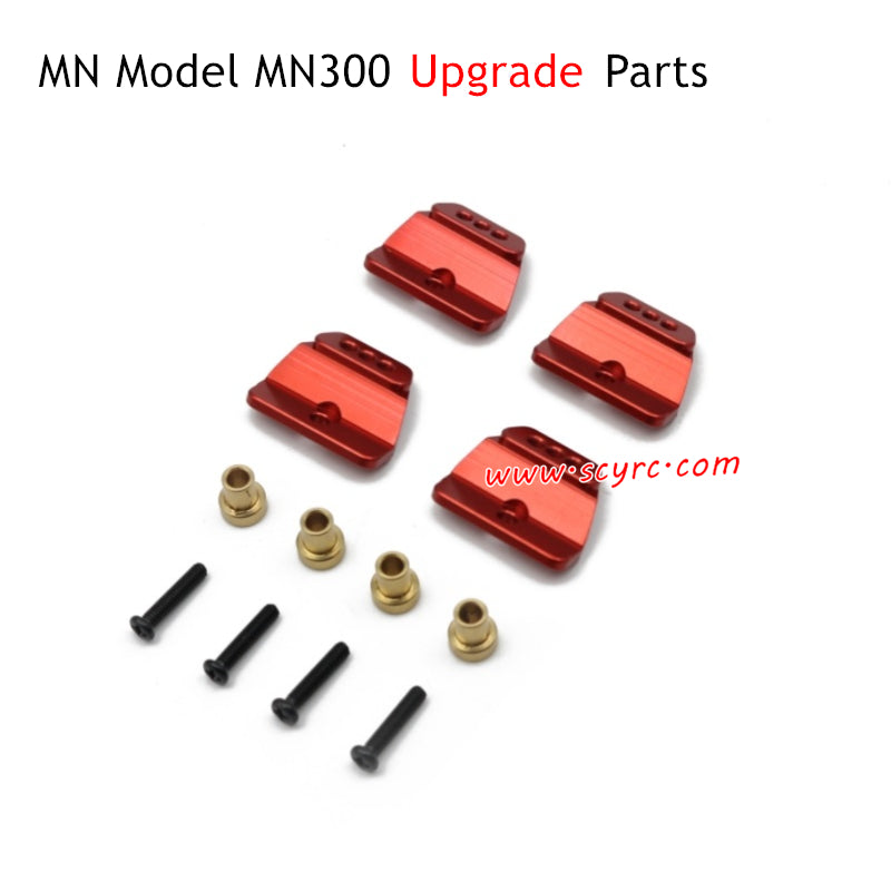 MN Model MN300 RC Car Upgrade Parts Shock Mount Red