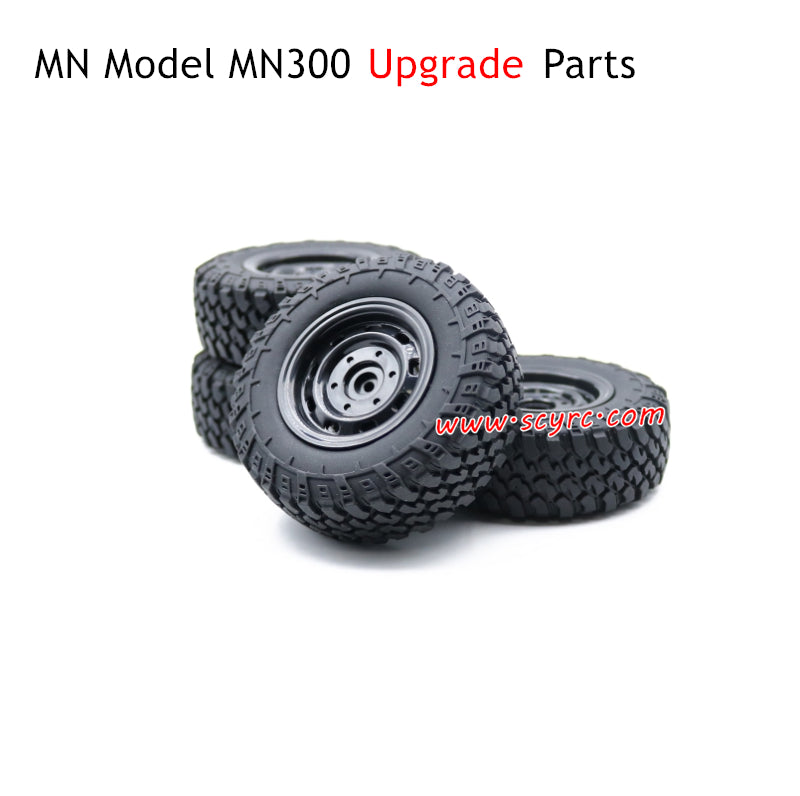 MN Model MN300 RC Car Upgrade Parts Wheel with Plastic Hubs