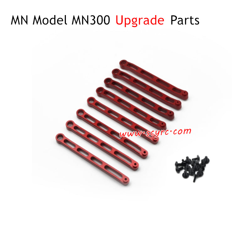 MN Model MN300 Upgrade Parts Metal Tie Rod Red