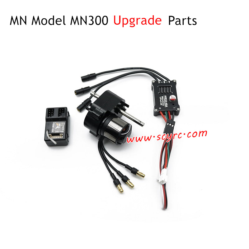 MN Model MN300 Upgrade Parts Motor and Gearbox Black