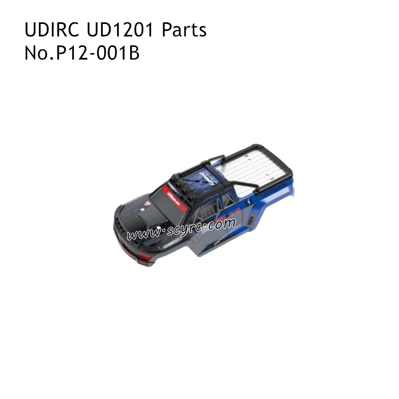 UDIRC UD1201 High Speed RC Car Parts Car Shell P12-001A P12-001B Blue