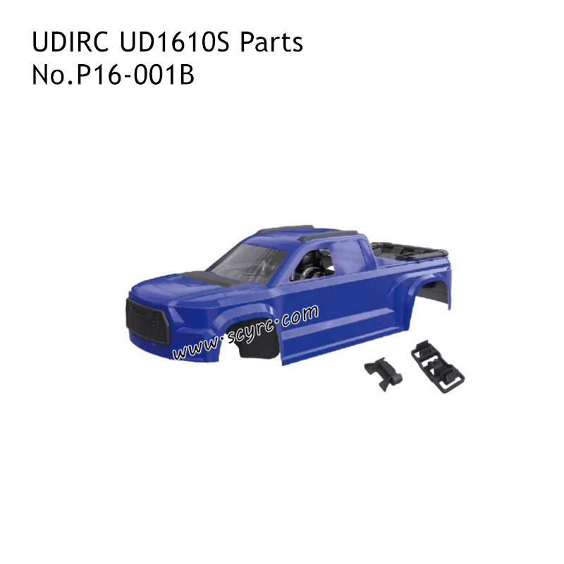 UDIRC UD1610S High Speed RC Car Parts Car Shell Assembly Blue P16-001B