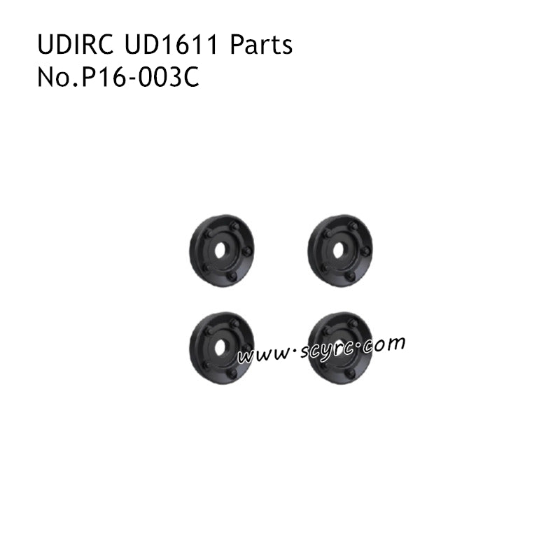 UDIRC UD1611 High Speed Brushed RC Car Parts Wheel Anti-Skid Spacer Black P16-003C