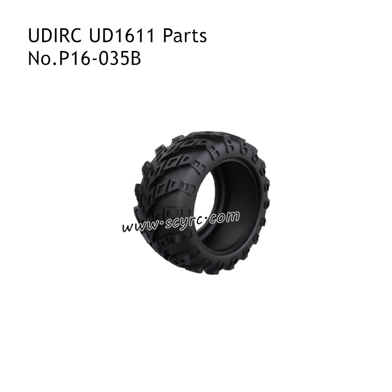 UDIRC UD1611 High Speed Brushed RC Car Parts Rubber Wheels without Wheel Hubs P16-035B