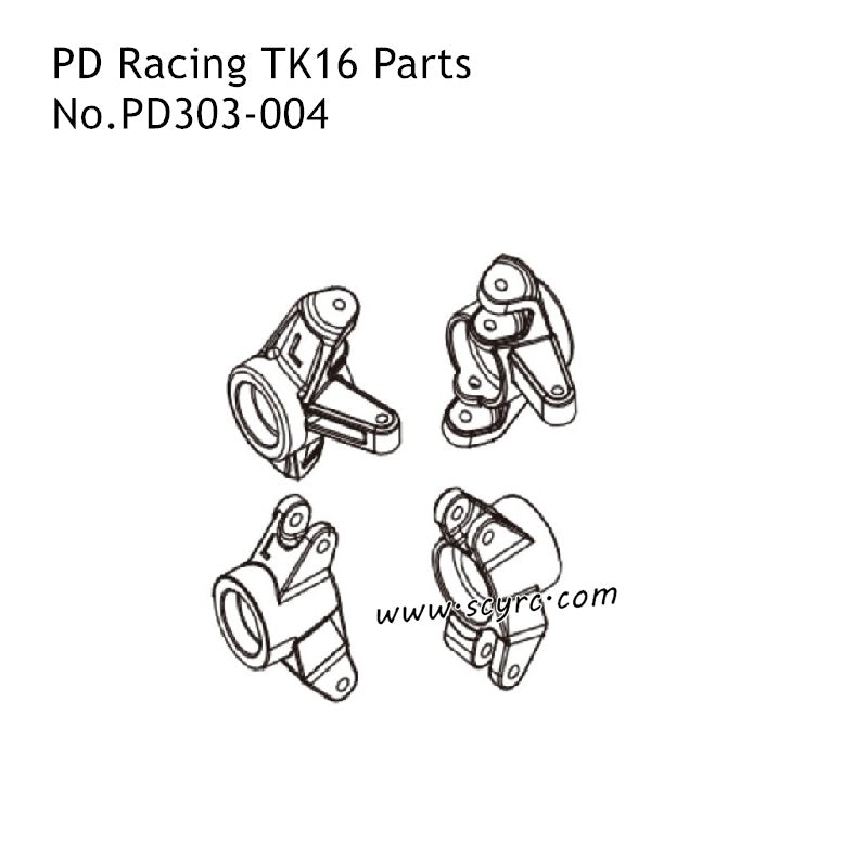 PD Racing TK10 1/16 RC Car Parts Front Steering Knuckle PD303-004