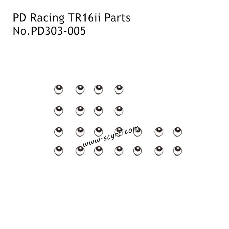 PD Racing TR16ii PD304T Parts Pivot Ball PD303-005