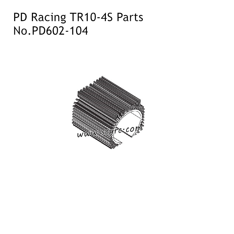 PD Racing TR10-4S Monster RC Truck Parts Heat Sink PD602-104