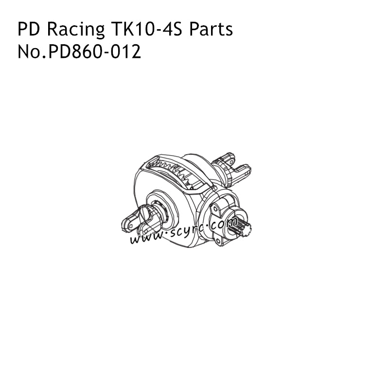 PD Racing TK10-4S RC Truck Parts 4S Differential Assembly PD860-012
