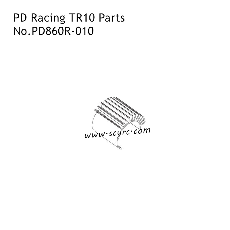 PD Racing TR10 PD861T-TR RC Truck Parts Motor Heat Sink PD860R-010