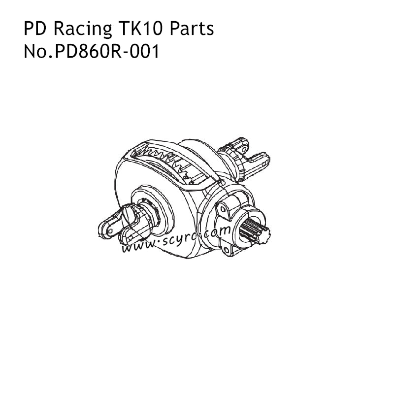 PD Racing TK10 RC Truck Parts Differential PD860T-001