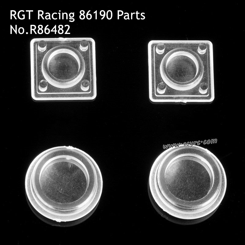 RGT EX86190 86190 RC Car Rear Light Lenses, 1/10 LC76 RC Crawler Taillight Covers Replacement Accessorie