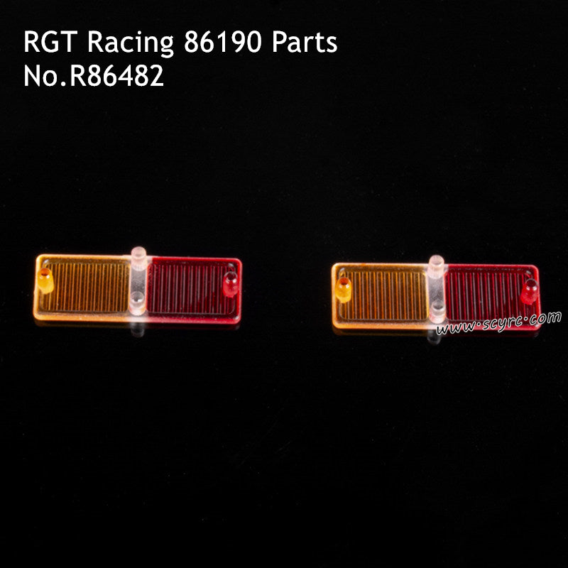 RGT 86190 1/10 RC Crawler Headlight Lens Covers, Clear Round Headlight Protectors for EX86190 Rescuer