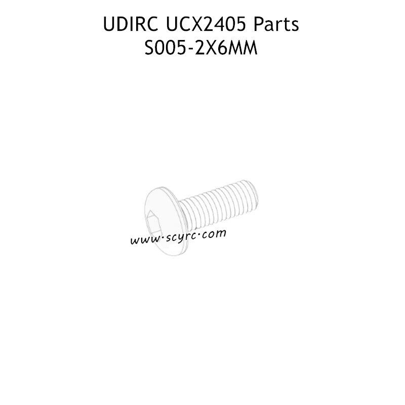 UDIRC UCX2405 Parts 2x6mm TM Hexagon Socket Button Head Machine Screw UCX24-S005