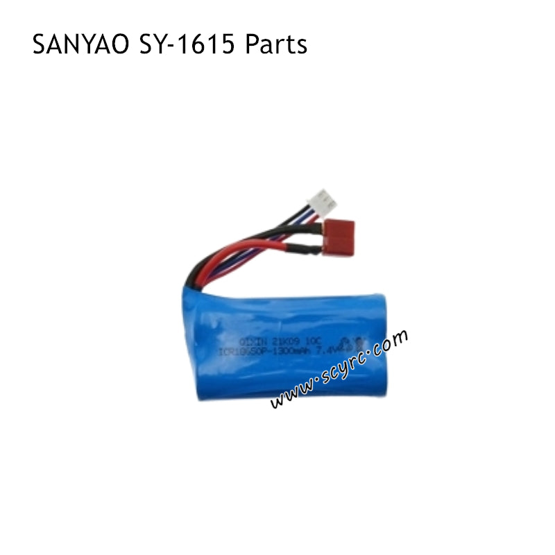 SANYAO SY-1615 RC Car Parts 7.4V 1300mAh Battery