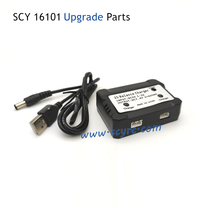 SCY 16101 RC Car Upgrade Parts 7.4V Dual Battery Charger