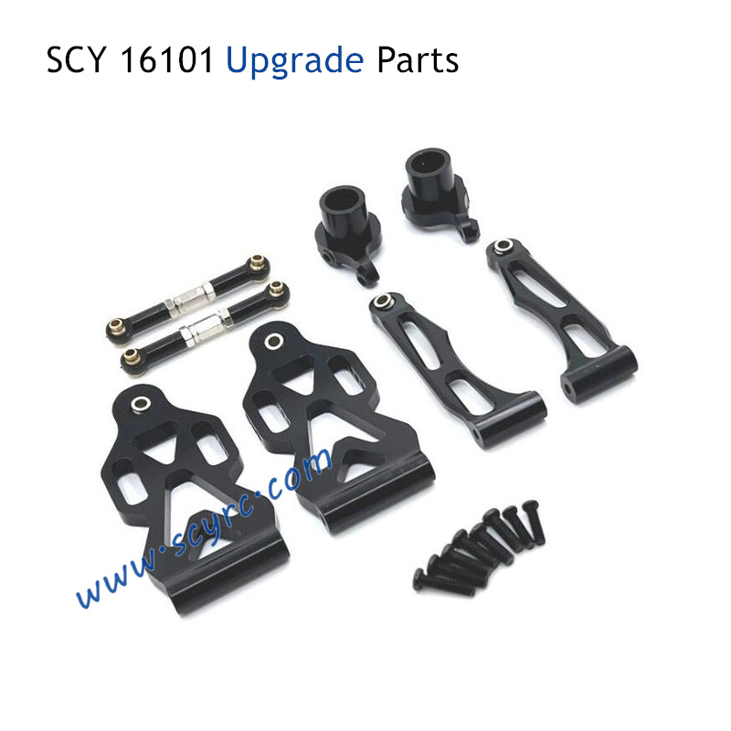 SCY 16101 Upgrade Parts Metal Parts Front Steering Cup and Steering Rod and Front Swing Arm Kit