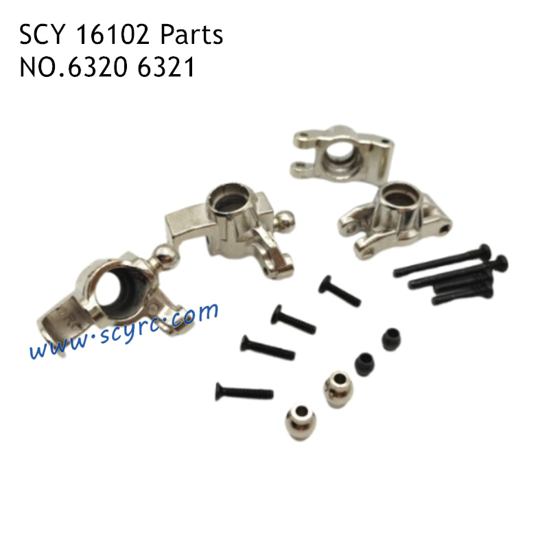 SCY 16102 RC Car Parts Metal Front Steering Cup and Rear Cup 6320 6321