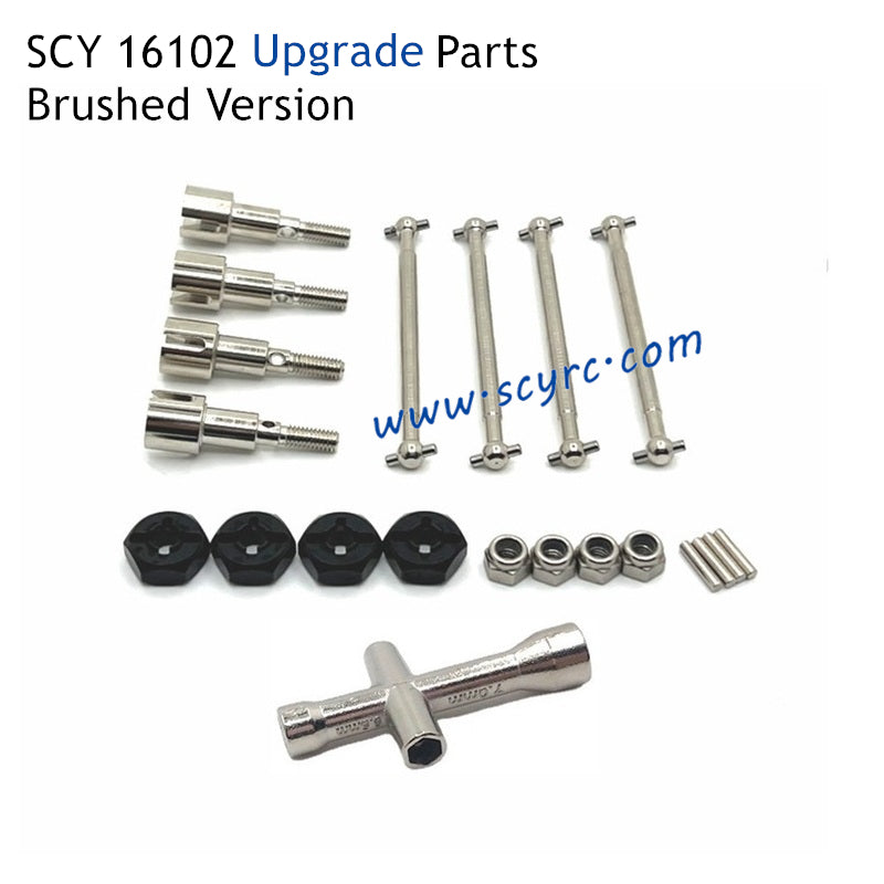 SCY 16102 RC Car Upgrade Parts Metal Drive Shaft Split Version