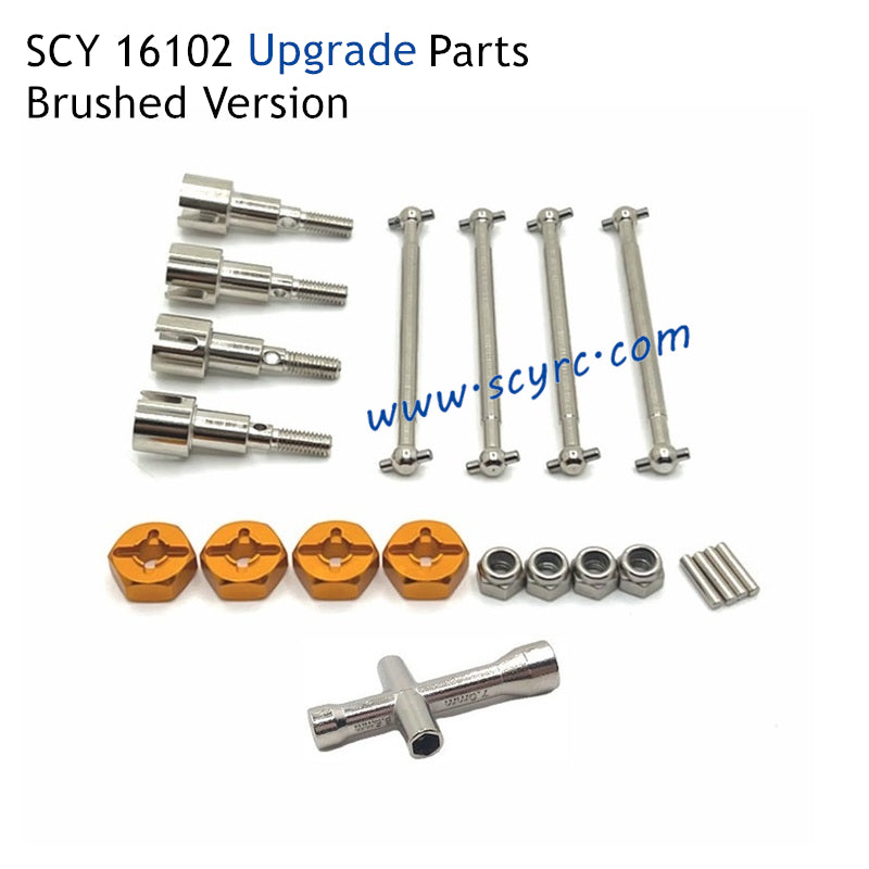 SCY 16102 RC Car Upgrade Parts Metal Drive Shaft Split Version