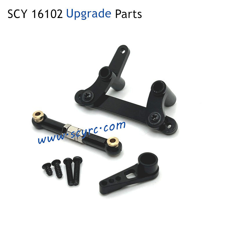 SCY 16102 RC Car Upgrade Parts Metal Steering Kit and Servo Rod and Servo Arm