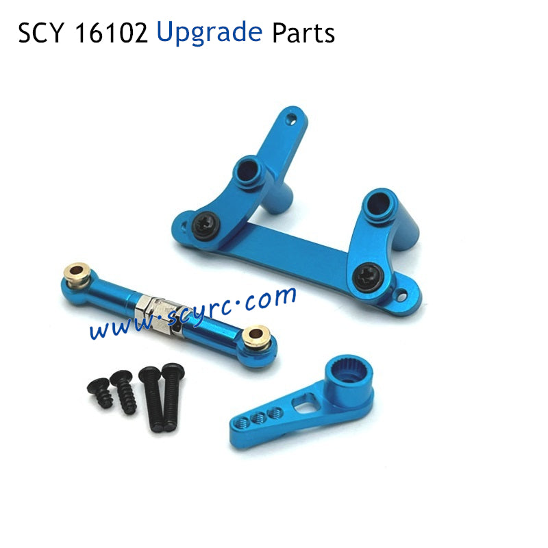 SCY 16102 RC Car Upgrade Parts Metal Steering Kit and Servo Rod and Servo Arm