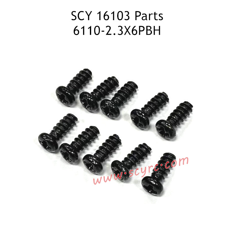 SCY 16103 Parts 2.3X6PBH Screw 6110