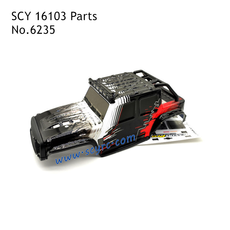 SCY 16103 Pro RC Car Parts Body Shell 6235