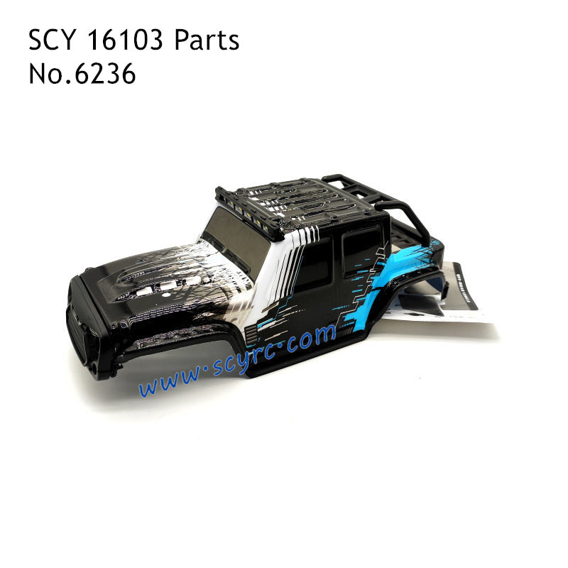 SCY 16103 Pro RC Car Parts Body Shell 6236