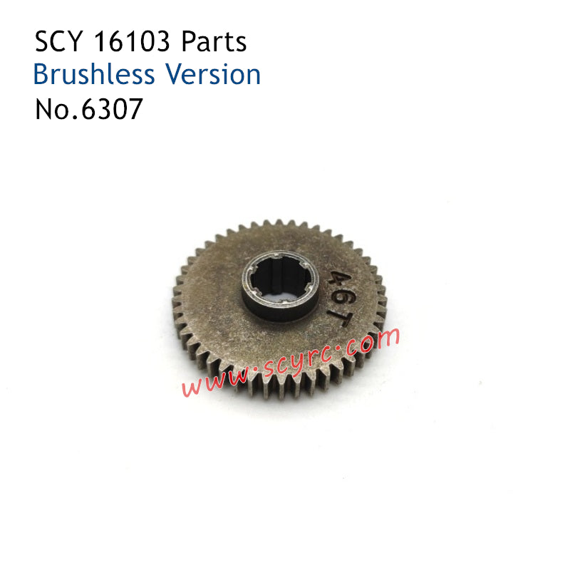SCY 16103 Pro RC Car Parts Metal 46T Main Gear 6307