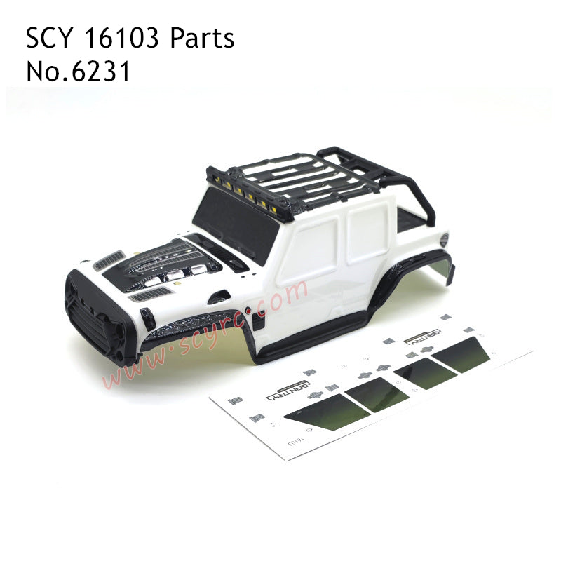 SCY 16103 RC Car Parts Body Shell 6231