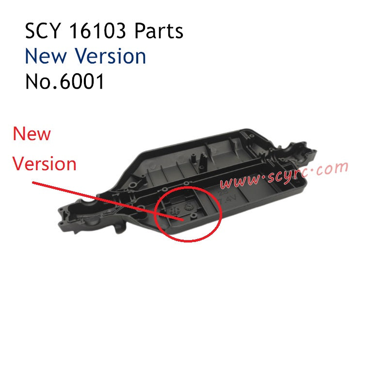 SCY 16103 RC Car Parts Chassis 6001